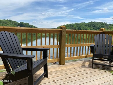 lakeside deck view