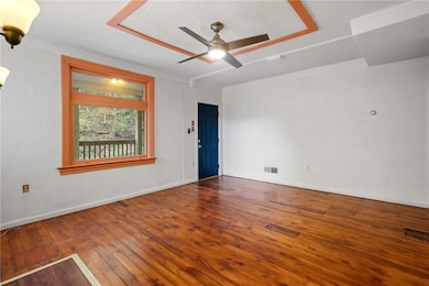 Gorgeous old hardwood floors throughout