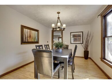 A large separate dining room is perfect for entert