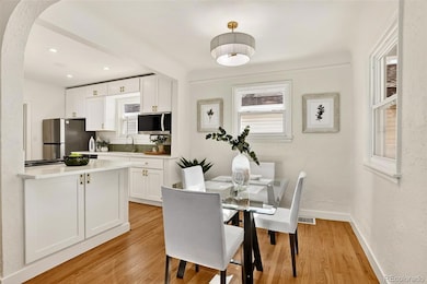 This Sun Drenched Dining Room takes advantage of the South & West Exposures.