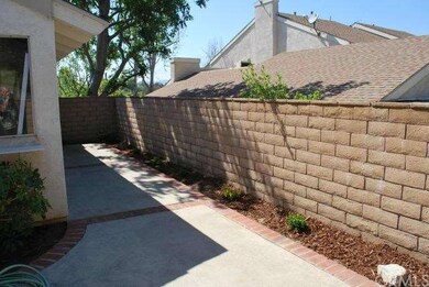 Block walled yard