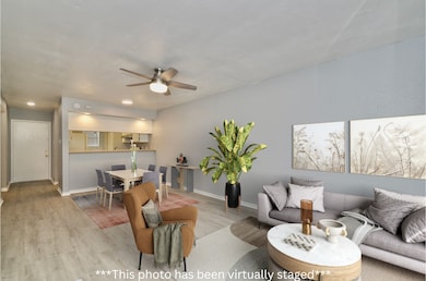 Step into your large living room/ dining room 
**
