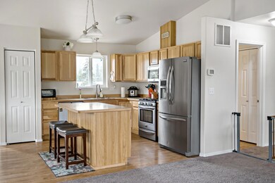 Kitchen from living