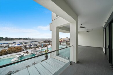 Private terrace with view of Sunrise Pool and Lake