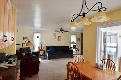 Open floor plan! The 3 seasons room is accessible 