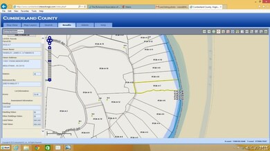 The yellow outline shows the parcel.
