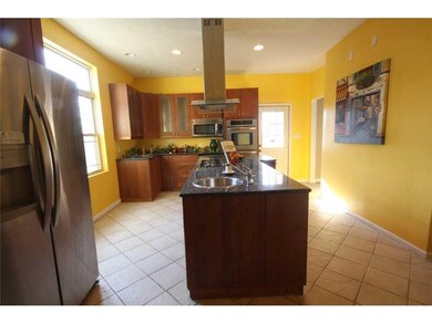 Kitchen. Large Kitchen with Huge Island with Grani