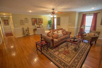 Gleaming hardwood flooring