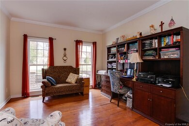 Living room/office area.