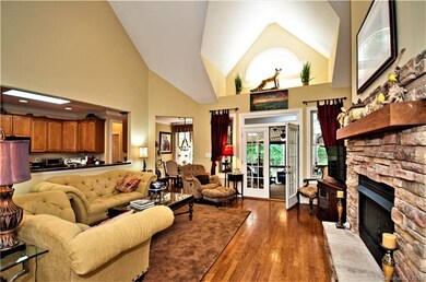 Two story Great Room with gas log fireplace