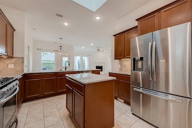 Featured island for extra prep space