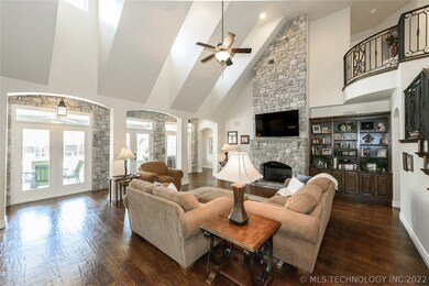 Stone accents continue and frame light bringing wi