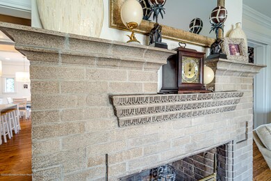 Original wood burning fireplace
