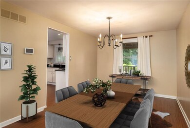 Dining room with with quick access to the kitchen 