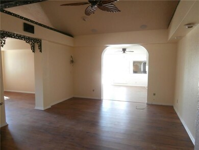 Laminate flooring in living room. Living