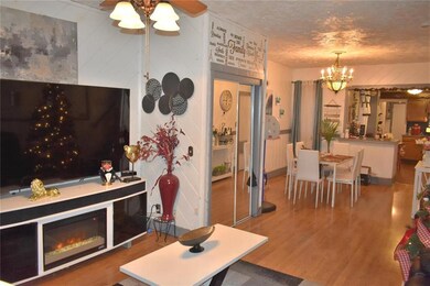 Family room opens into dining room
