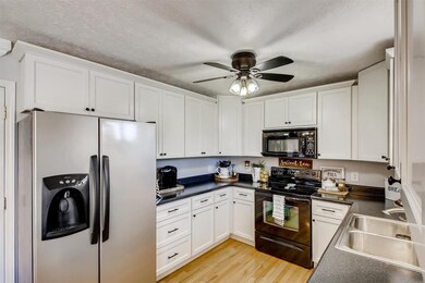 Stainless steel refrigerator remains.