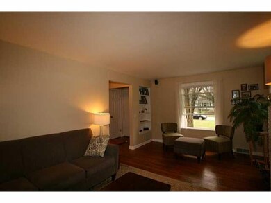 Living Room. Enjoy the built-in shelving/bookcase 