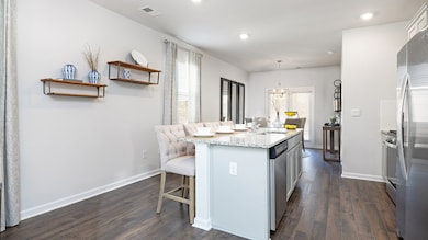 Kitchen with 9 ft island