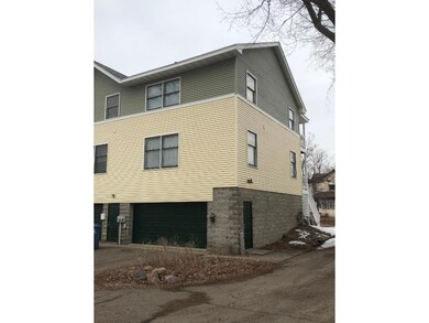 Attached garage, notice new siding!