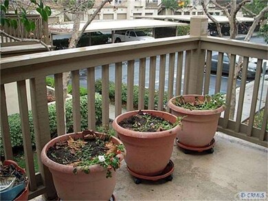Cozy balcony off the living room.
