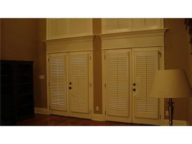 Living Room. French doors to back yard with custom
