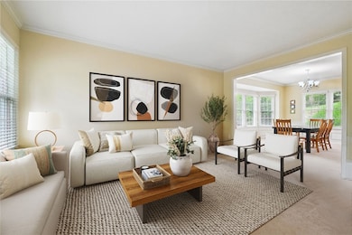 Virtually Staged Living Room