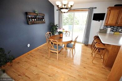 Dining room with amazing flooring and walk out to 