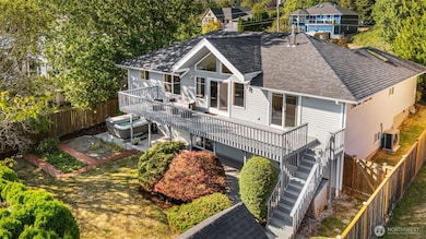 Gracefully situated on a meticulously landscaped lot.