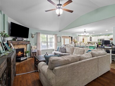 Living looking into dining & kitchen