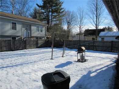 Fenced in backyard.
