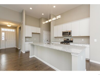 Kitchen with Large Seating Island