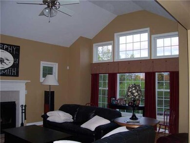 Family Room. Soaring ceilings in the family room. 