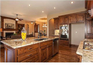Very open great room plan