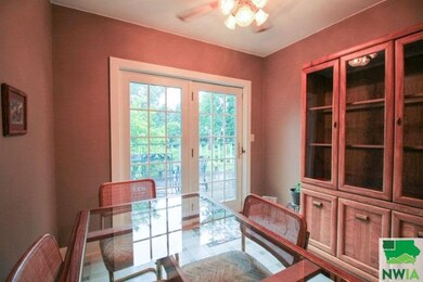 Kitchen Dining Area-French Doors to Deck