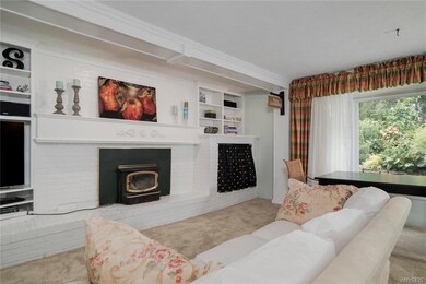 Main living room with Wood stove