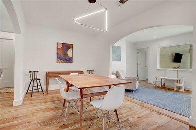 Another view of the dining room from the edge of t