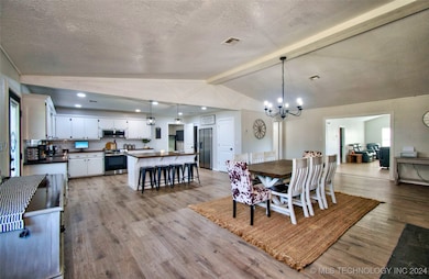 Dining and kitchen