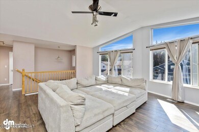 Living Room w/ Vaulted Ceilings