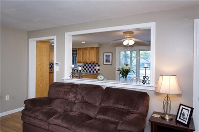 From the living room, you'll always...