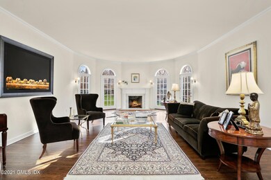 Sun-filled Living Room with Fireplace