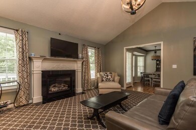 Another view of the family room leading to breakfa