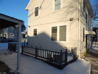 Nice size deck on the back of the home.