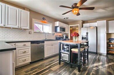 Stunning, updated kitchen with stainless steel app