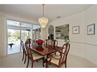 Gracious Dining room opens to lanai