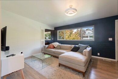 Living area featuring wood finished floors