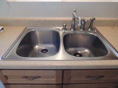 Deep stainless steel sink