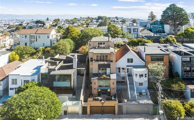 Rare loft-like voluminous and airy residence located on a prime Noe Valley view block