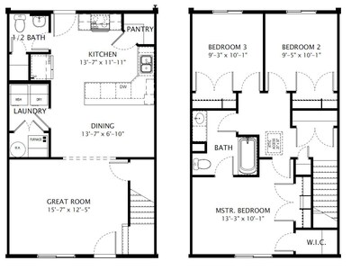 3. 6 Plex Middle Unit Type A - 3 Bedroom