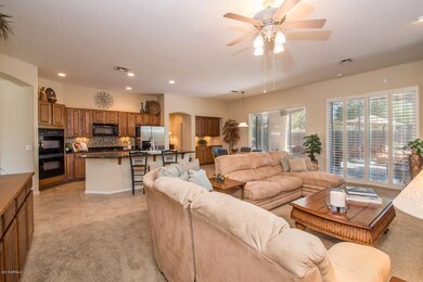 Family Room View to Kitchen